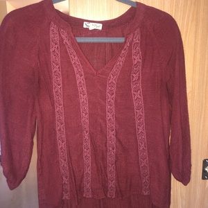 Maroon blouse